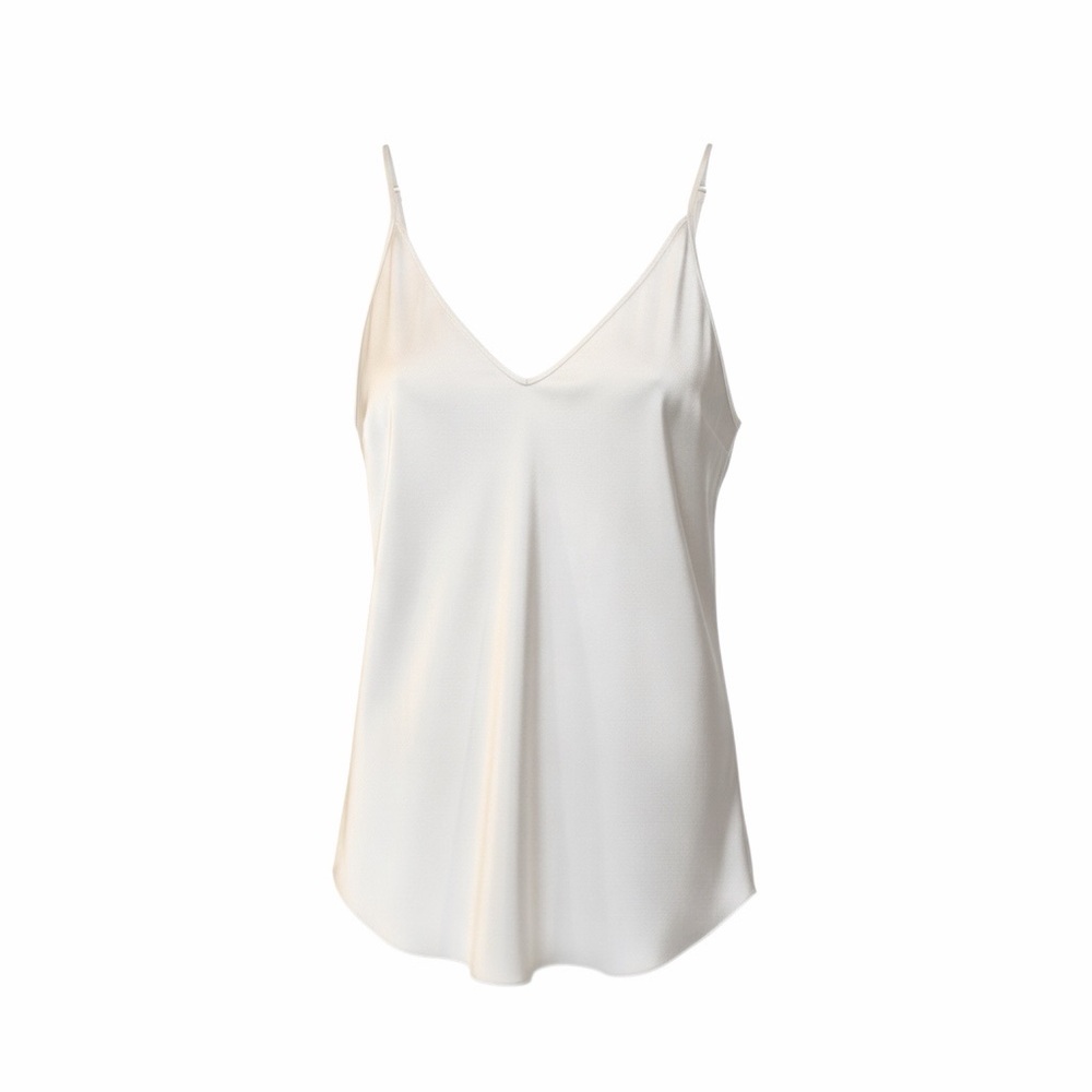 Christine Luxury Pearl 100% Silk Cami - NWT, Size Large